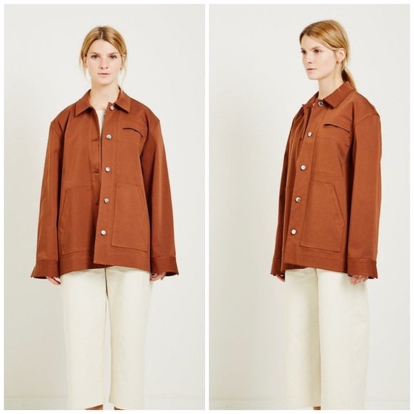 Nomia NYC oversized vintage Chore Jacket - Tobacco Brown - Picture 8 of 13